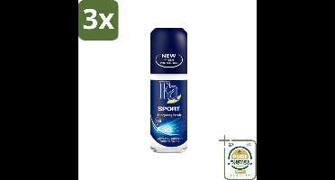 3 x Fa - Sport - Deodorant Roller - Energizing Fresh - 50 ml - Grootverpakking - Sport Deodorant - Frisheid - 24 Uur Bescherming - Deodorant Roller - Energizing Fresh