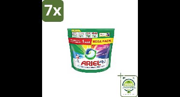 7 x Ariel – Pods All-in-1 – Color – 38 wasbeurten - Grootverpakking - Kleurbehoud Wasmiddel - Gekleurde Was - Ariel Pods Color - Wasmiddel Voor Gekleurde Kleding - All-in-1 Wasmiddel