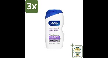 3 x Sanex - BiomeProtect Dermo - Douchecrème - Reactieve Huid - 400 ml - Grootverpakking - Reactieve Huid - Douchecrème - Kalmerende Huidverzorging - Huidbarrière - Dermatologisch Getest