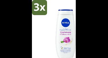 NIVEA Douchecrème Cashmere & Cotton Seed Oil 250 ml - Bulkverpakking - 3 stuks