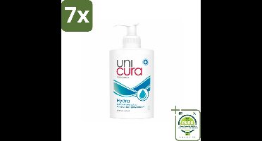 7 x Unicura Vloeibare Handzeep Hydra 250 ml - Grootverpakking - Vloeibare Zeep - Handzeep - Hydraterende Zeep - Antibacteriële Zeep - Natuurlijke Zeep