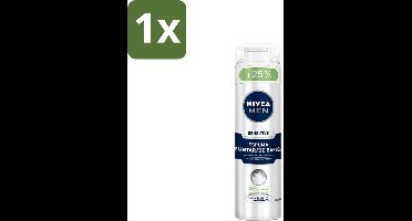 1 x Nivea - Men - Sensitive Shaving Foam - Beschermt Tegen Irritaties - 250 ml - Scheerschuim Voor Gevoelige Huid - Gevoelige Huid - Scheerbeurt - Irritaties - Aloe Vera