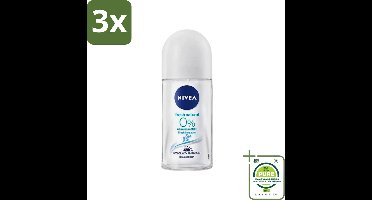 3 x Nivea - Roll-On - Alu Free - Fresh Natural - 0% Aluminum - 50 ml - Grootverpakking - NIVEA Deodorant - Aluminiumvrije Deodorant - Natuurlijke Deodorant - Deodorant Voor Gevoelige Huid - Deodorant Roller