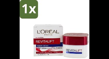 1 x L'Oréal Revitalift - Nachtcrème - Anti-Rimpel - Hydraterend en Verstevigend - 50 ml - Anti-rimpel Crème - Nachtcrème - Anti-aging Crème - Hydraterende Crème - Huidversteviging