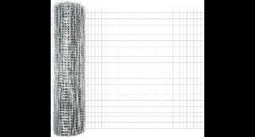 vidaXL - Gelast - draadhek - Zilver