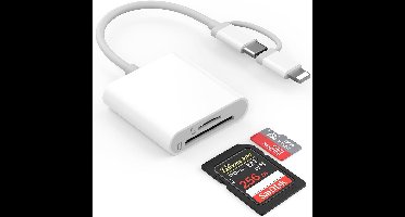 SD-kaartlezer voor telefoon, tablet en camera - USB C & Plug-and-Play microkaartlezer