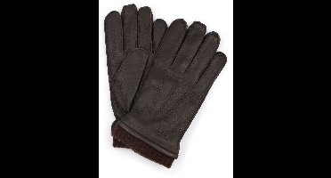 Suitable Handschoen Leer Bruin - Maat 8.5 - Heren