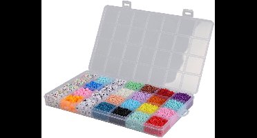 Kralenset creatieve speelset multicolor 28-delig kralen knutselen.