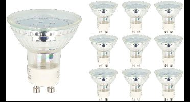 LED line LED Spot GU10 - 1W (vervangt 6W) - 80lm - Ø50mm - 230V - Energiezuinig - 10 stuks