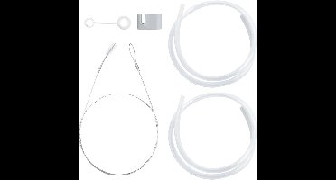 Extra lange rietjes, lange siliconen rietjes, herbruikbare siliconen rietjes met rietjesdeksel, uitschuifbare rietjesreiniger, compatibel met Stanley 40, 30 oz Tumblers.