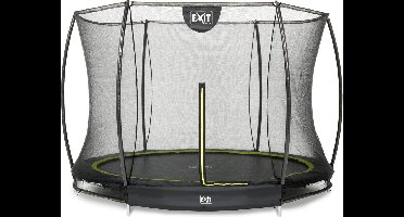 EXIT Silhouette Trampoline ø244cm - met Veiligheidsnet - Inground - Rond - Voor Kinderen - Zwart