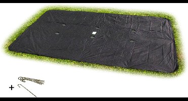 EXIT Groundlevel Trampoline Afdekhoes 244x427cm - Trampoline Beschermhoes - Weerbestendig - Rechthoekig - Afdekzeil
