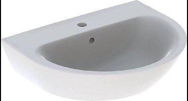 Geberit Renova wastafel met kraangat met overloop 60x48x19cm wit