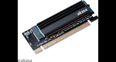 Akasa M.2 SSD naar PCIe adapter card met Heatsink cooler