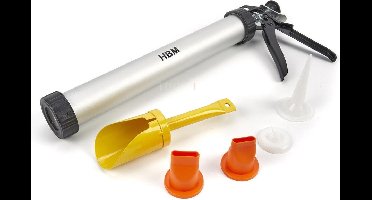 HBM Cementspuitpistool Set 6-delig voor Voegwerk en Mortel