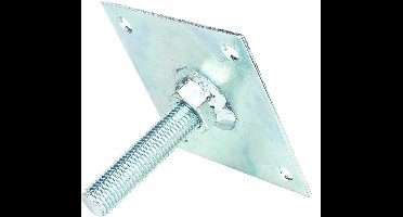Betonpoer hoogteverstelling Verzonken plaat met draadstang | Verzinkt plaat met draadstang