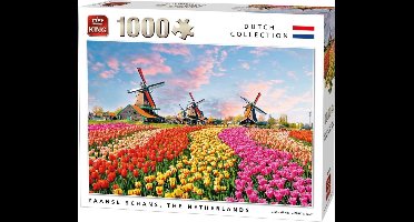 King Puzzel 1000 Stukjes (68 x 49 cm) - Zaanse Schans Nederland - Holland Souvenirs
