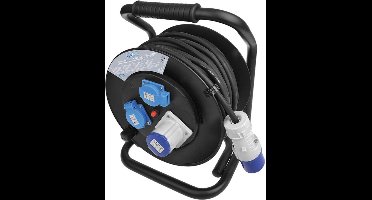 ProPlus Kabelhaspel - 25 meter - CEE naar Schuko - 3 x 1.5 mm² - IP44