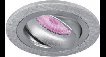 Inbouwspot Elgar met Philips HUE White and Color - inbouw spot - Chrome / glimmend - rond - Voor binnen / woonkamer / keuken / slaapkamer - IP20 - GU10 - Buitendiameter: 92MM - boorgat: 80-86MM - min. Inbouwdiepte: 70MM