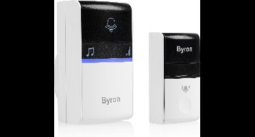 Byron DBY-23412 - Deurbel Draadloze set - 100m Bereik - IP44 waterdicht - Wit
