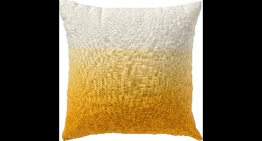 Dutch Decor ROBIN - kussenhoes 45x45 cm - kleurverloop - Golden Glow - geel, wit - met rits - zonder binnenkussen