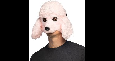 Boland - Pluchen masker Roze poedel - Volwassenen - - Hond - Funny - Cosplay