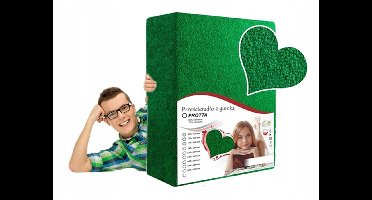 Terry Hoeslaken met Elastiek 200x220 cm - Grasgroen
