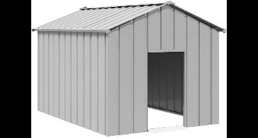 Hondenhok - Buiten - Bench - Ren - Weerbestendig - Kennel - Rek - Grijs