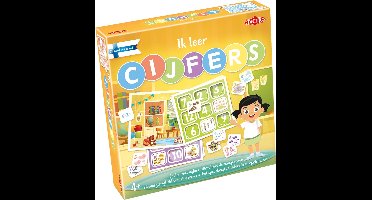 Tactic Ik Leer: Cijfers – Bordspel – Educatief – Leerzaam Spel om te Leren Tellen en Getallen te Herkennen – 1 tot 4 Spelers – Vanaf 4 Jaar