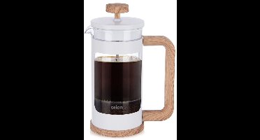 Orion Whiteline - Glazen Cafetière - 400ml - Ergonomische Handgreep - Roestvrij Staal Filter