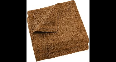 De Witte Lietaer Badlaken Contessa, Caramel- 70 x 140 cm - 2 stuks - Katoen