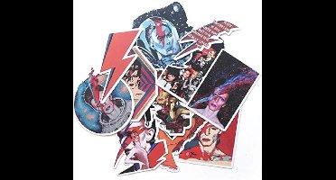 Kunstwerk Stickers voor Skateboards en Laptops - Set van 12