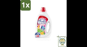 1 x Color Reus - Vloeibaar Wasmiddel - Gekleurde Was - 19 Wasbeurten- Kleurbehoud - Vlekverwijdering - Wasmiddel - Gekleurde Was - Vloeibaar Wasmiddel