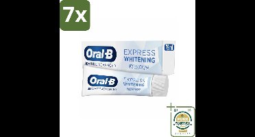 7 x Oral-B - 3D White Advanced – Tandpasta – Express Whitening – Fresh Glow – 75 ml - Grootverpakking - Koffiezetapparaat