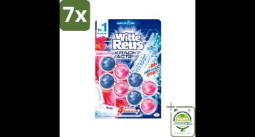 7 x Witte Reus - Kracht Actief Toiletblok - Bloesem - 2 Toiletblokken - Grootverpakking - Toiletblok - Toiletreiniger - Bloesemgeur - Hygiënisch Toilet - Anti-kalk
