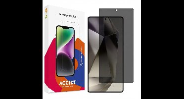 Accezz Screen protector - Geschikt voor Samsung Galaxy S25 Ultra - Gehard glas Privacy Screenprotector