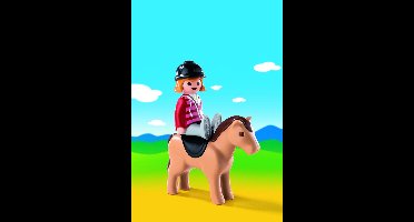 PLAYMOBIL  Ruiter met paard  - 6973
