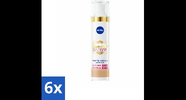 6 x NIVEA - Cellular LUMINOUS630 CC Crème Medium - Gekleurde Dagcrème - Tegen Pigmentvlekken - SPF 30 - 40 ml - Gekleurde Dagcrème - Anti-pigmentvlekken - CC Cream - NIVEA Cellular LUMINOUS630 - SPF 30
