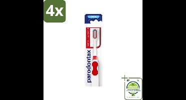Parodontax - Tandenborstel - Dagelijkse Reiniging - Voor Gezond Tandvlees - 1 tandenborstel - Voordeelverpakking - 4 stuks - Tandborstel - Tandvleesgezondheid