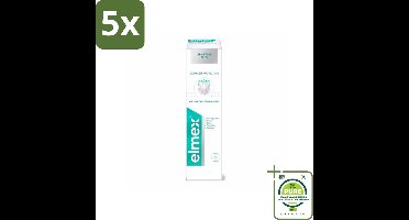 5 x Elmex - Tandpasta - Sensitive Plus - Complete Care - 75 ml - Grootverpakking - Tandpasta Gevoelige Tanden - Tandpasta Glazuurherstel - Tandpasta Pijnverlichting - Tandpasta Tandvlees - Elmex Sensitive Plus