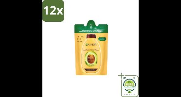 Garnier - Loving Blends - Shampoo Refill - Avocado Olie & Shea Boter - Zeer Droog, Golvend of Krullend Haar - 250 ml - Voordeelverpakking - 12 stuks - Shampoo refill - Avocado olie