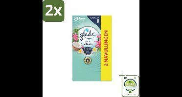 Glade - Touch & Fresh - Exotic Tropical Blossoms - 2x 10 ml - Voordeelverpakking - 2 stuks - Geur - Luchtverfrisser