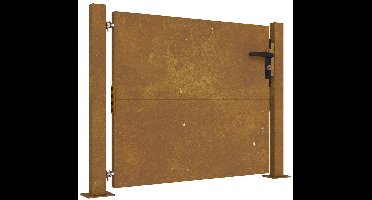 vidaXL - Poort - 100x100 - cm - cortenstaal
