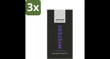 Amando Mystery Eau de Toilette 50 ml - Bulkverpakking - 3 stuks