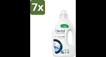 Neutral Vloeibaar Wasmiddel Kleur 20 Wasbeurten 1 liter - Bulkverpakking - 7 stuks