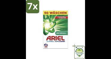 7 x Ariel – Waspoeder – Original – 3 kg – 50 wasbeurten - Grootverpakking - Waspoeder - Vlekverwijdering - Waspoeder Wit - Waspoeder 3 Kg - Waspoeder 50 Wasbeurten
