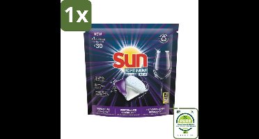 1 x Sun Optimum - All-in-1 - Vaatwasmiddel - Capsules - Maandbox - 30 Capsules - Vaatwasmiddel Capsules - Vaatwasser Capsules - Vaatwasmiddel All-in-1 - Vaatwasser Schoonmaak - Hardnekkige Vlekken