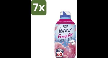 7 x Lenor – Wasverzachter – Bloesem – 60 Wasbeurten – 840 ml - Wasverzachter - Buitenluchtfrisheid - Bloesemgeur - Wasgoed - Geur