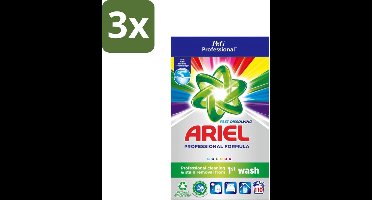 Ariel Professional - Waspoeder - Gekleurde Was - 110 Wasbeurten - Bulkverpakking - 3 stuks