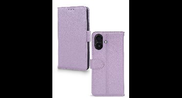 Mobilize Telefoonhoesje geschikt voor Apple iPhone 17 Hoesje | Mobilize Premium Gelly Bookcase Portemonnee | Pasjeshouder voor 3 Pasjes | Telefoonhoesje voor Pinpas / OV Kaart / Rijbewijs - Paars